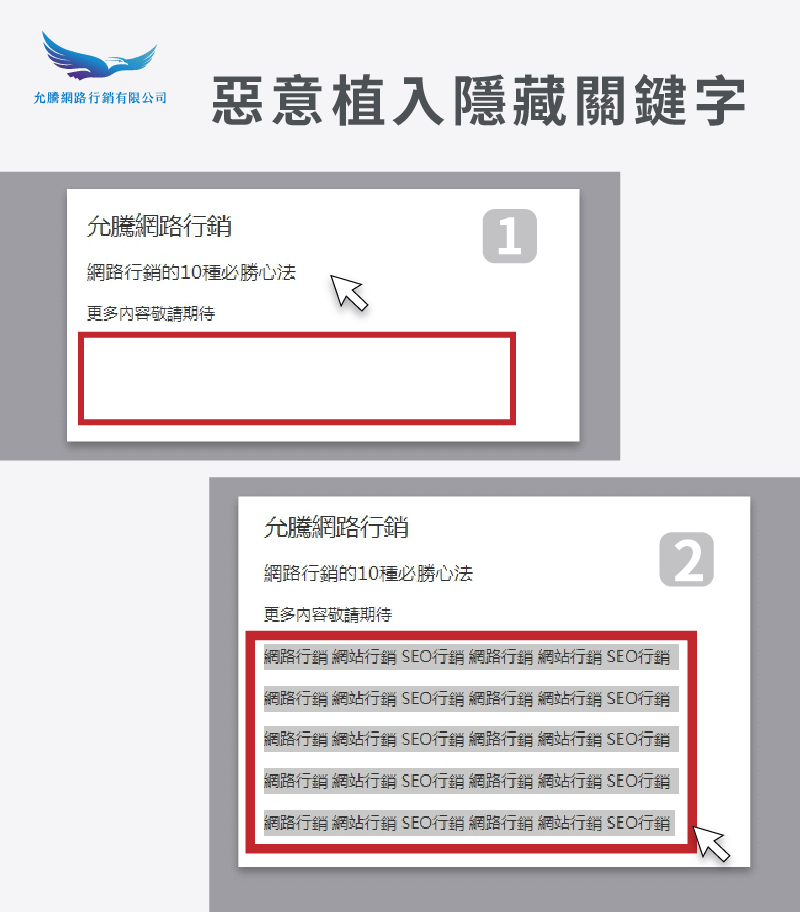 惡意植入關鍵字-黑帽SEO