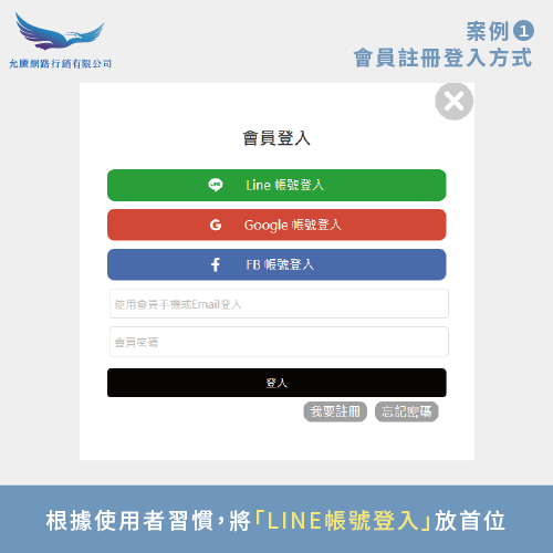 網站登入流程優化-使用者體驗案例