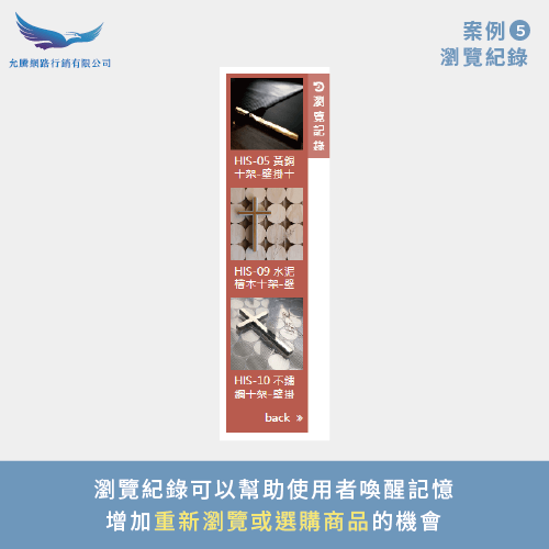 商品瀏覽紀錄-使用者體驗案例